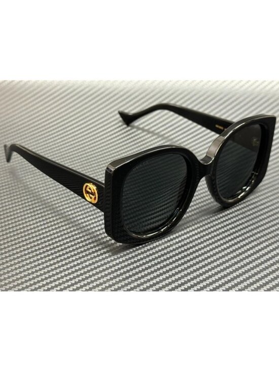 New Gucci Women Black Sunglasses 53-22-145